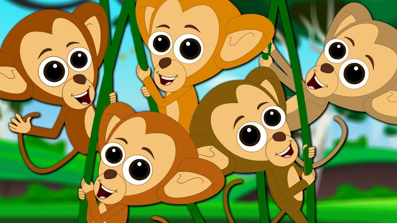 Five Little Monkeys | Kindergarten Video For Toddlers | Nursery Rhymes For Babies by Kids tv