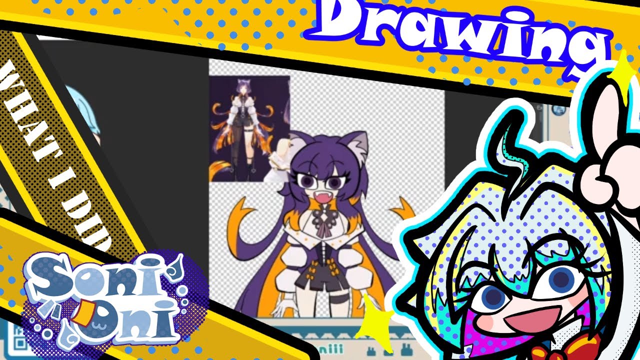 🔴[ SoniOni ] | DRAWING LIVE | 即興畫畫 + Live2D｜Art Stream (HK / UK)