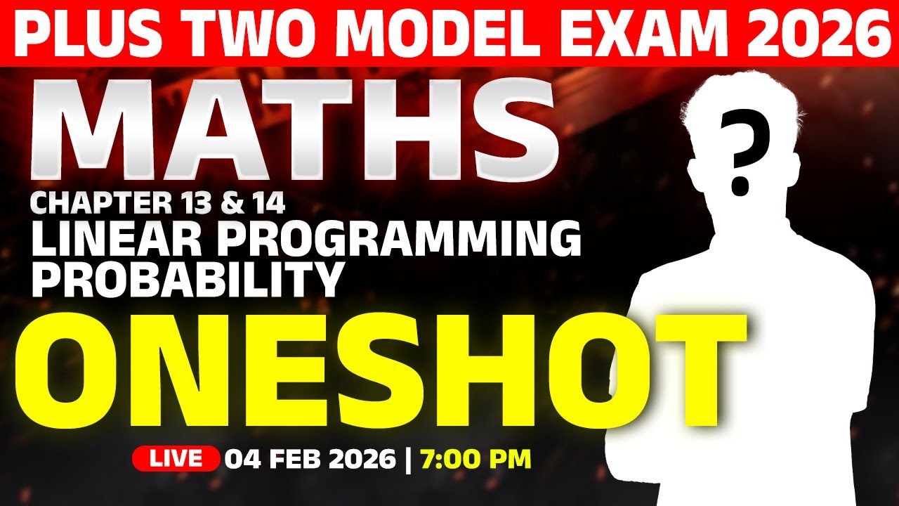 PLUS TWO Model Exam | Maths | Chapter 13 & 14 Oneshot | LIVE | MS SOLUTIONS