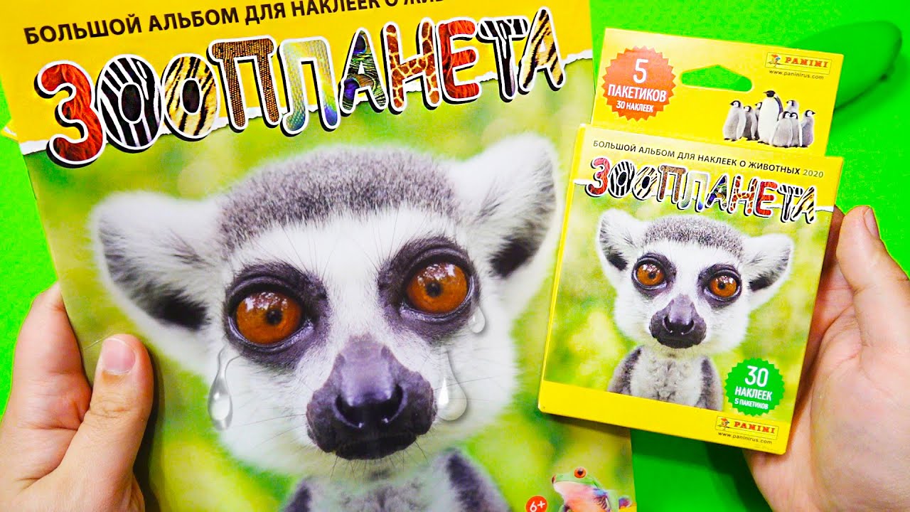ЗООПЛАНЕТА 2020 от PANINI / Альбом для коллекционирования наклеек и Наклейки
