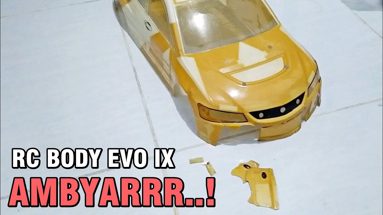 CARA BARU BENERIN BODY RC LEXAN YANG PECAH DAN RETAK - BISA DIBENERIN