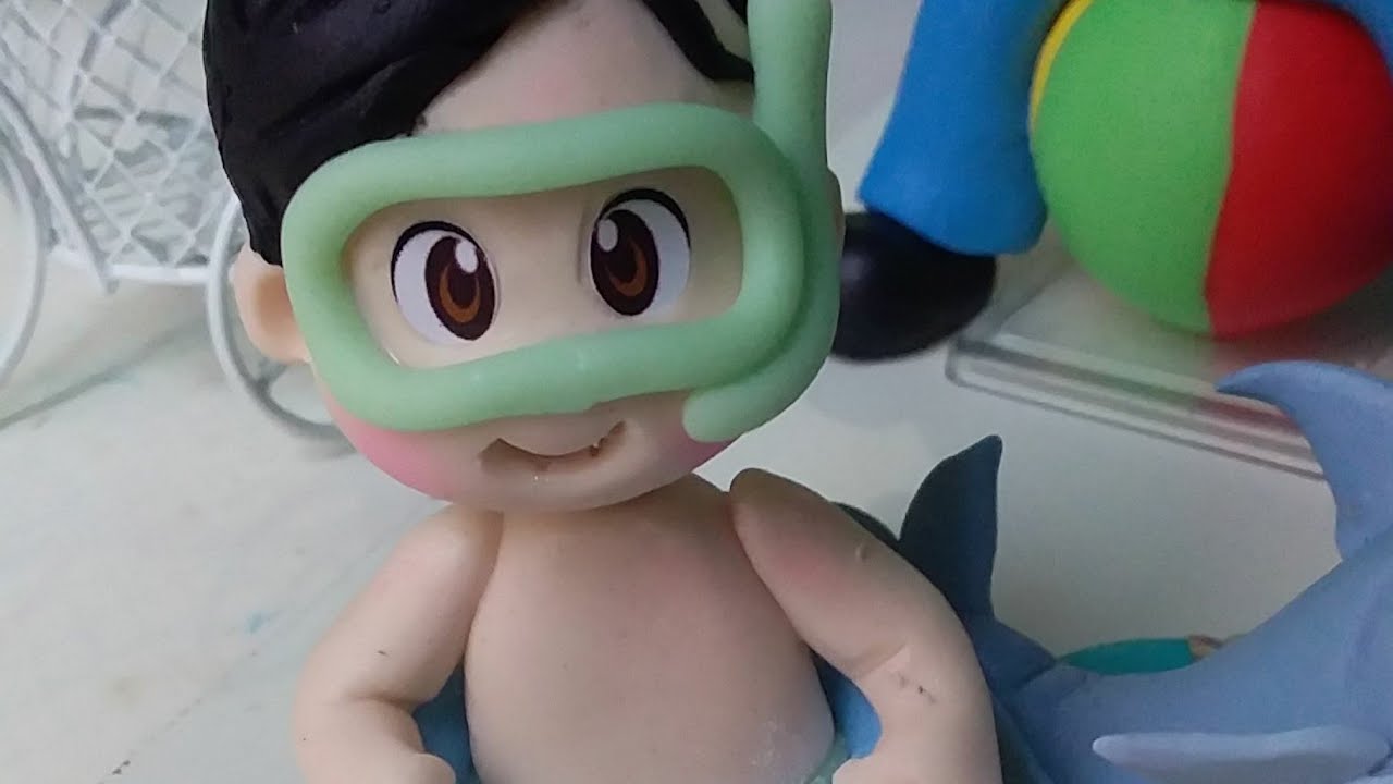 Mergulhador fofinho sem Molde(para Iniciantes)