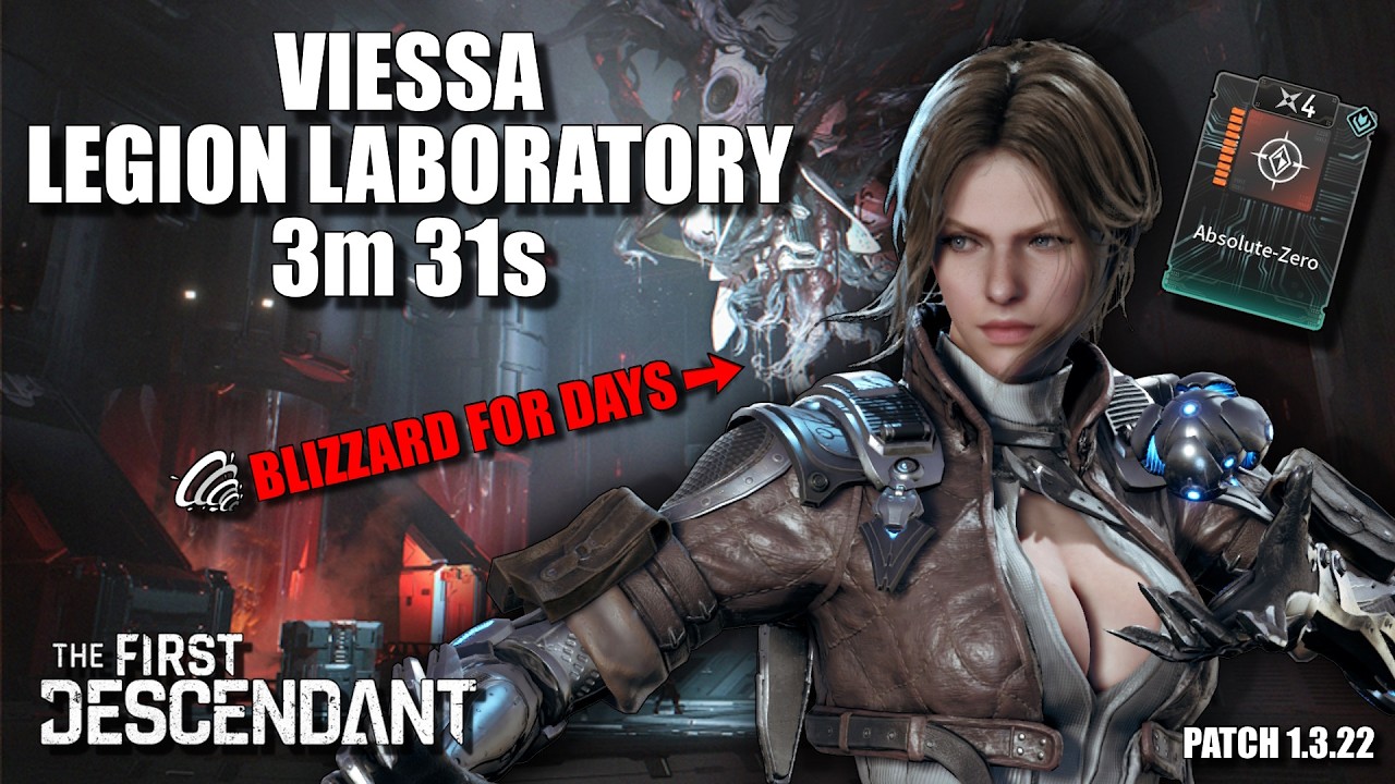 Viessa Absolute Zero Bravery Build Legion Laboratory 3m 31s | The First Descendant