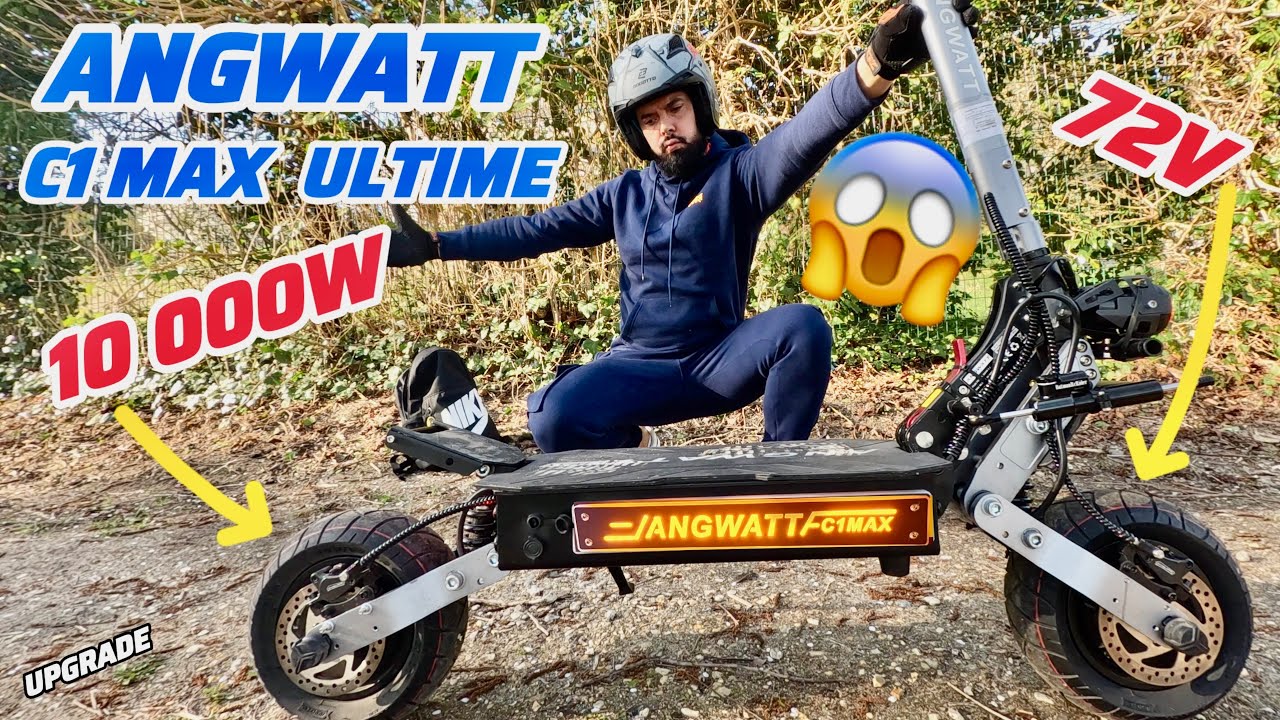 ANGWATT C1 MAX 10 000W 72V UPGRADE TROTTINETTE ELECTRIQUE #pourtoi #foryou #rider #fyp 