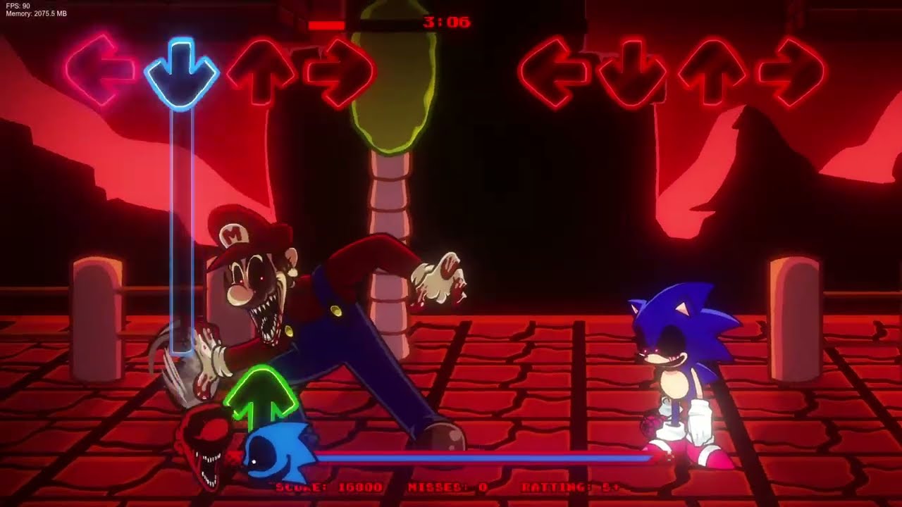 FNF Deplorable ROM [It's A Me V2 X Too Slow Encore] | Chart | FANMADE | (DOWNLOAD)