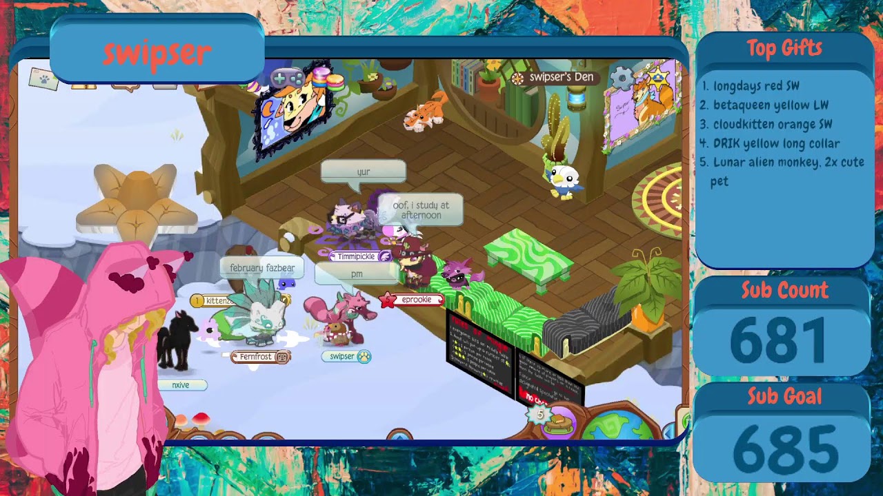 Swipser fifty-third stream!! We playing animal jam?!