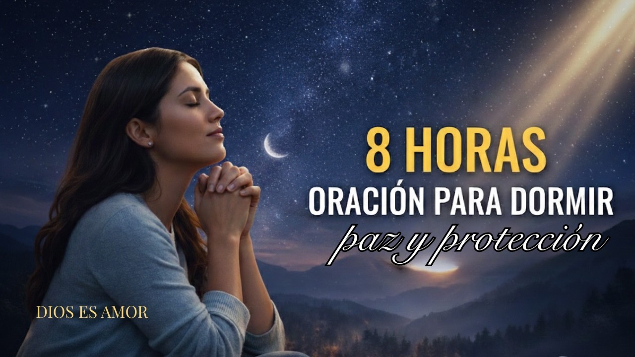 ORACIÓN PARA DORMIR Y DEJAR DE PENSAR 🌙 8 HORAS DE PAZ Y PROTECCIÓN (Sin Anuncios Intermedios)