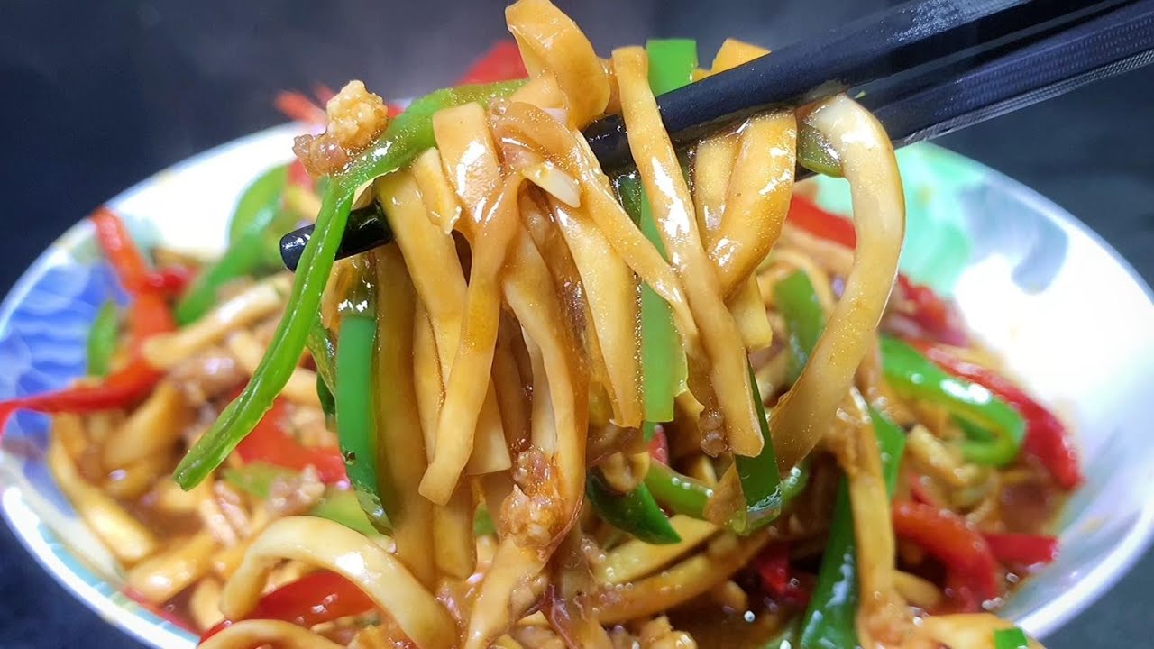 杏鮑菇超好吃的做法，鮮香入味，脆爽又營養，過年來客很受歡迎。【一畫美食】#杏鮑菇 #杏鮑菇做法 #杏鮑菇食譜