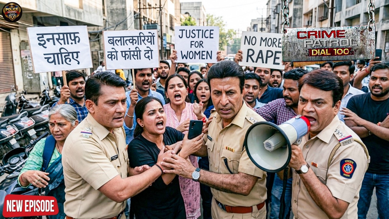 रेपिस्ट को सजा दिलाने निकले लोग, पुलिस ने रास्ता रोककर बढ़ाया हंगामा || Crime patrol || New episode