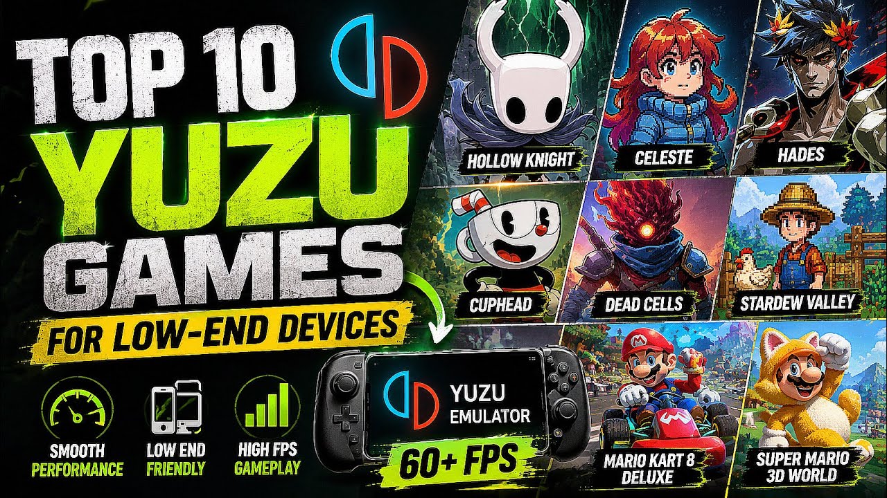 Топ-10 игр для эмулятора Yuzu, которые отлично работают на ПК и Android (руководство на 2026 год)