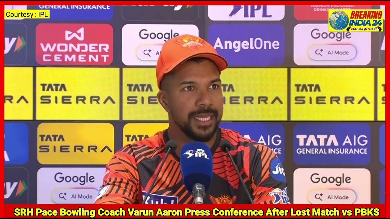 SRH Pace Bowling Coach Varun Aaron Press Conference After Lost Match vs PBKS