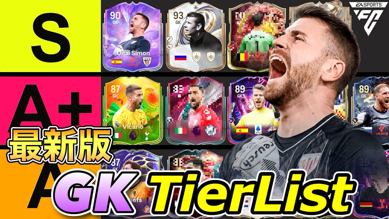 【FC26】最新版ゴールキーパー(GK)全選手評価TIERLIST！【ティアリスト】