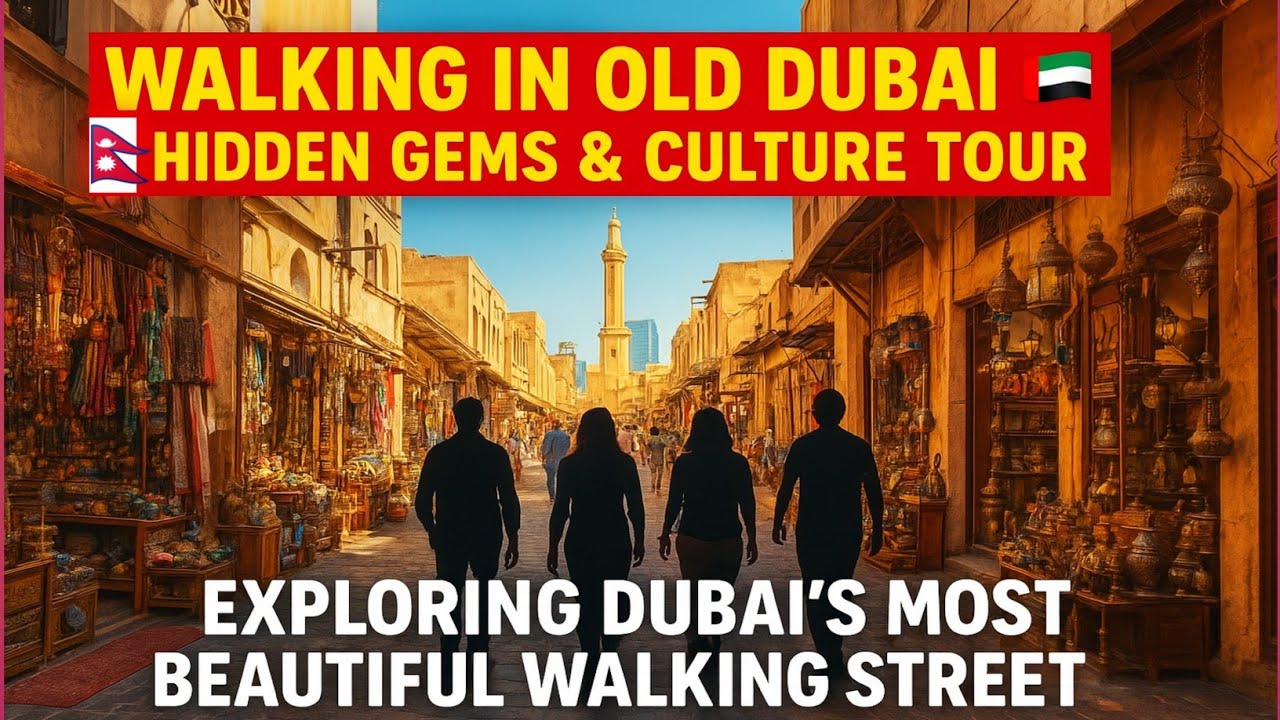 Walking in Old Dubai 🇦🇪 Hidden Gems & Culture Tour | Exploring Dubai's Most Beautiful Walking Street