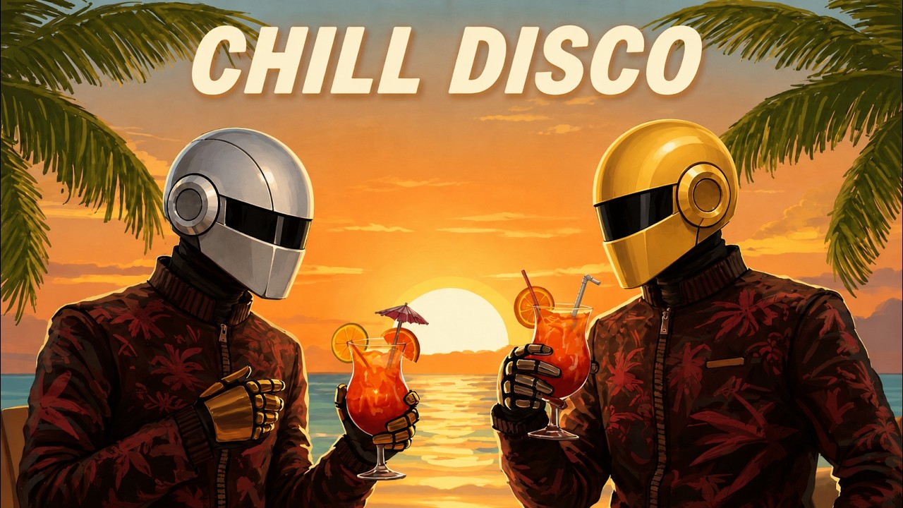 DAFT PUNK VIBES 🍹🌅 | Chill Disco x Sunset Funk on the Beach
