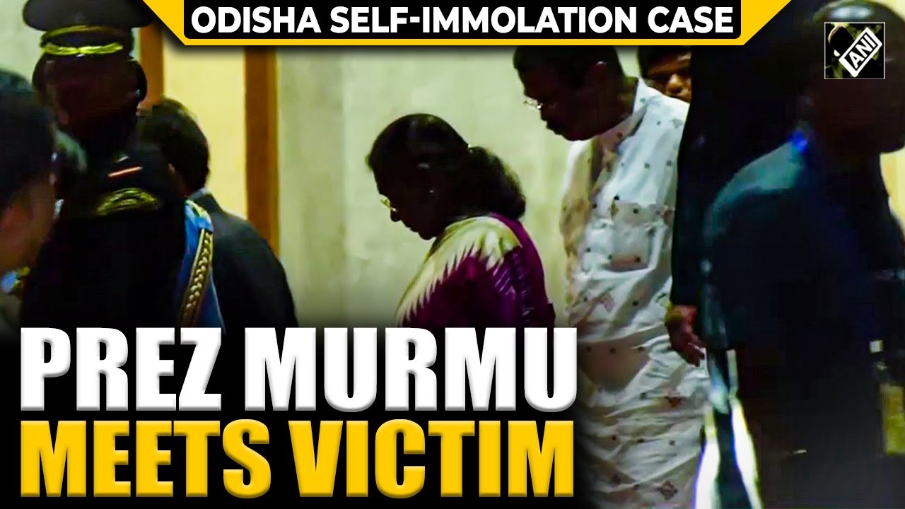 Balasore student self-immolation case: President Murmu meets victim at AIIMS Bhubaneswar