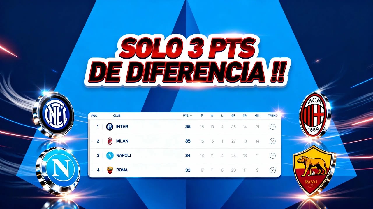 Cierre Serie A 2025 !! Tabla Apretada, Sorpresas y Mi Top 4 Scudetto 2026 !!