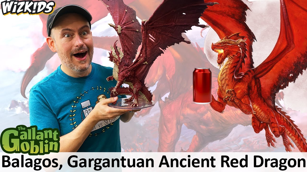Балагос, гигантский древний красный дракон - WizKids D&D Icons of the Realms Prepainted Minis