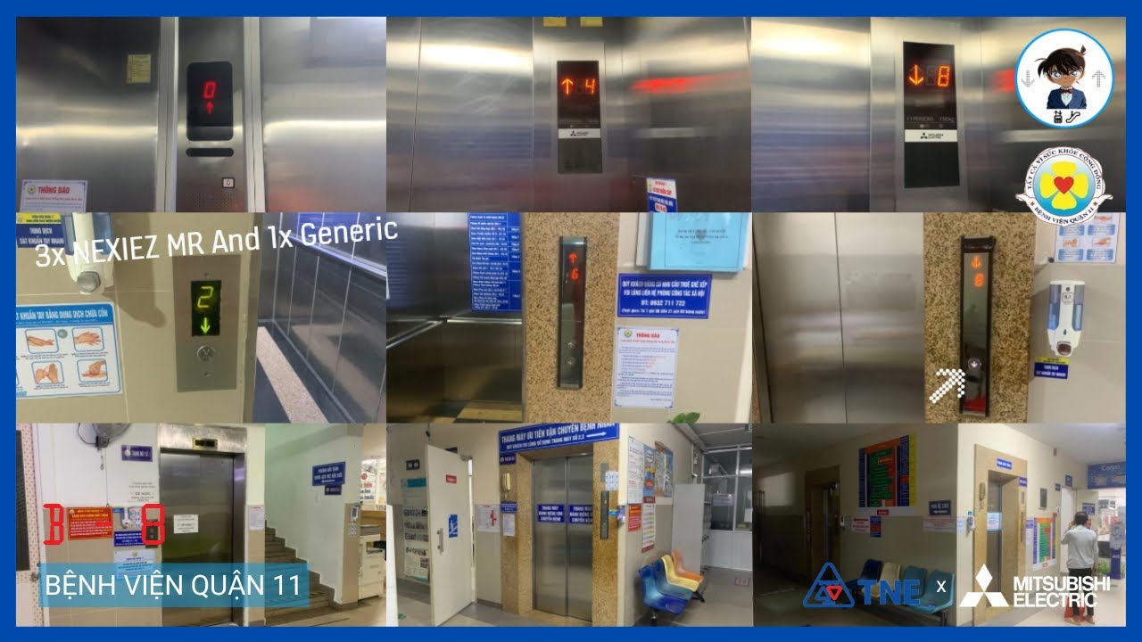 3 Mitsubishi NEXIEZ MR And 1 Thien Nam Generic Elevators @ District 11 Hospital, HCMC, VN