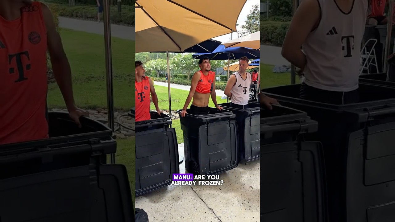 Some say Manu is still in the ice bath 🧊🥶