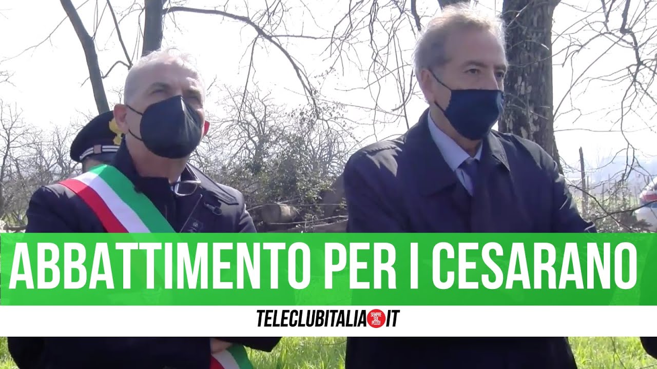 Calvizzano, abbattuta struttura dei Cesarano alla presenza del prefetto Valentini
