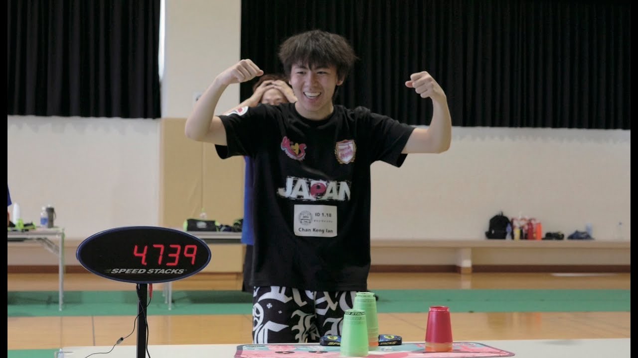 Sport Stacking Potential CYCLE WORLD RECORD!!Chan Keng Ian's try (Okinawa Cup 2024 July 20,2024 )