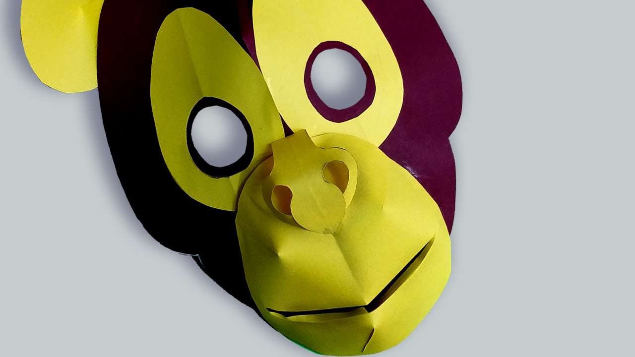 Simple Steps to Make MONKEY MASK | School Play | Drama | Skit | DIY