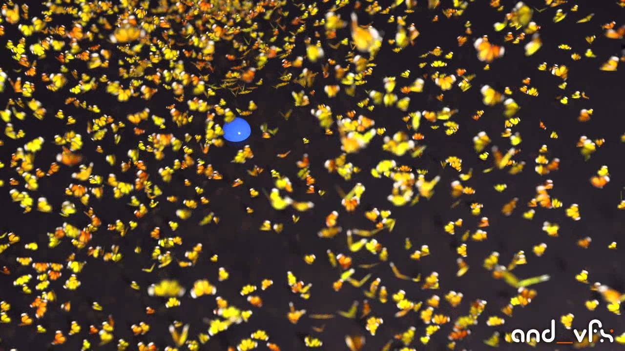 Thinking Particles Butterflies