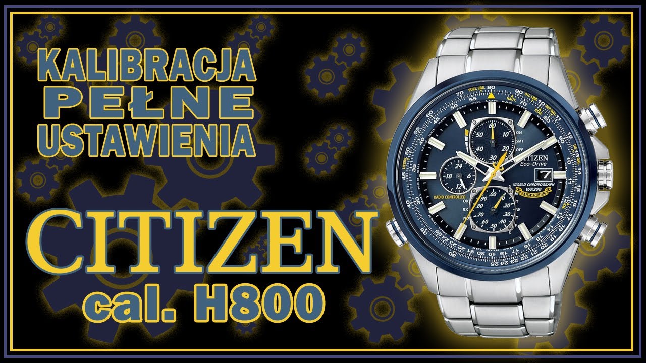 Citizen Blue Angels cal. H800 // PEŁNE USTAWIENIA, KALIBRACJA //