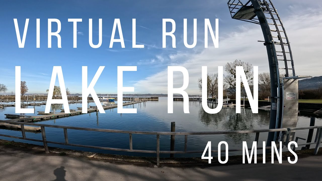 Virtual Run | Sunny Run by the Lake | Virtual Running Videos Treadmill Workout Scenery | Austria