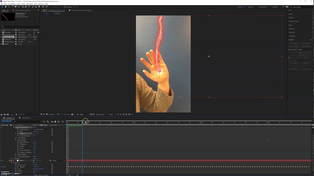 Motion Tracking with Effects