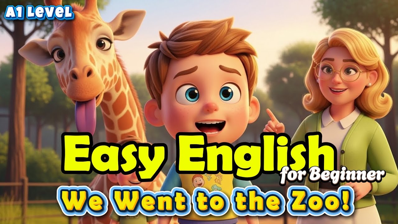 Shadowing English Practice - Easy A1 Story - School Trip to the Zoo | #easyenglish
