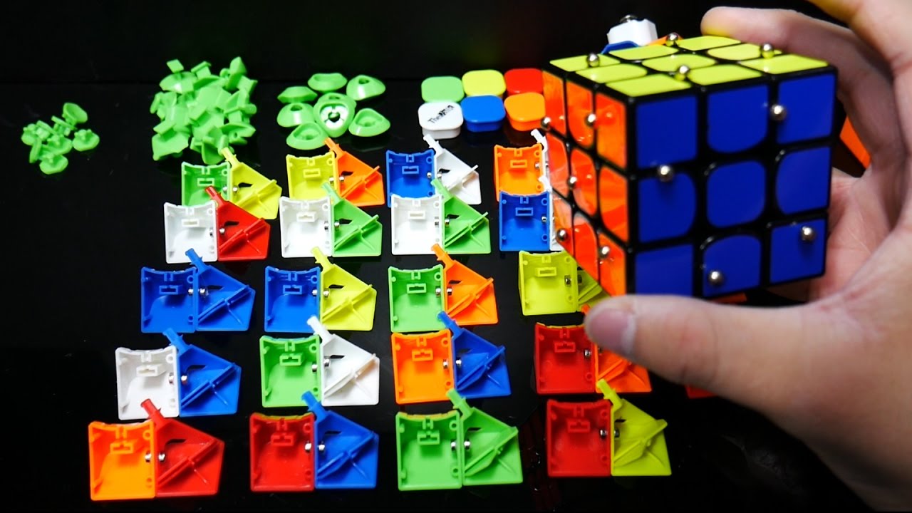 C&oacute;mo colocarle imanes a un cubo de Rubik