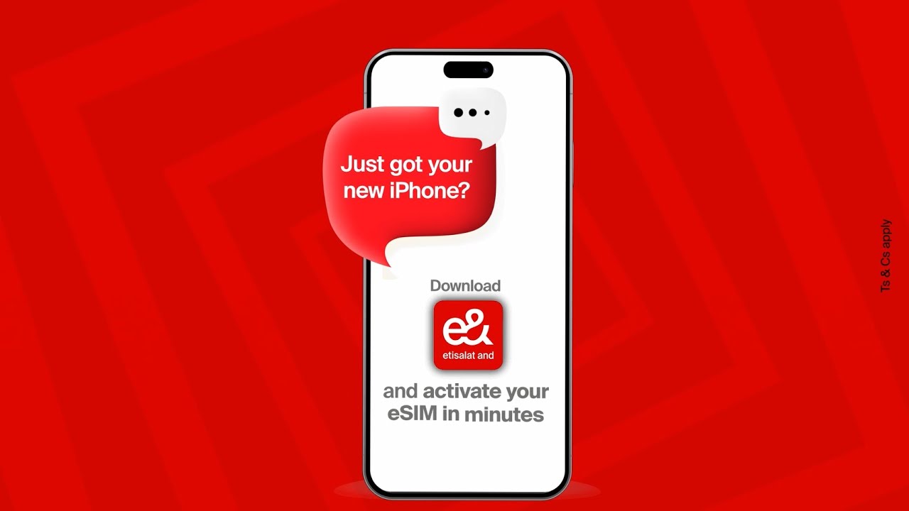 How to activate your eSIM - e& UAE App
