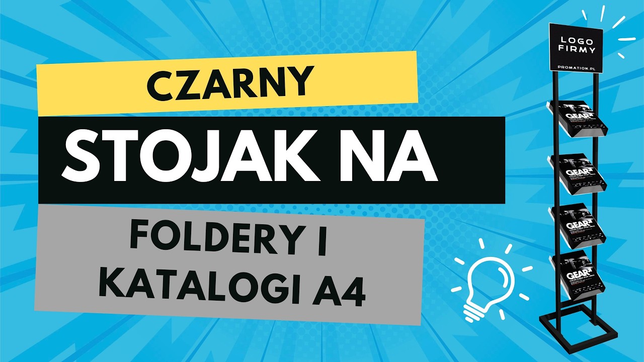 Stojak na ulotki A4 &ndash; elegancki ekspozytor reklamowy na foldery