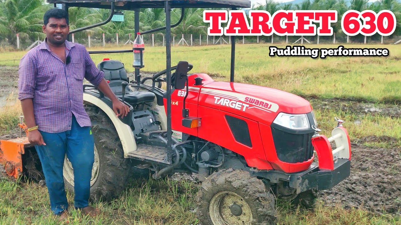 Swaraj Target 630 Di 4wd tractor user feedback + puddling performance | Agriculture INDIA