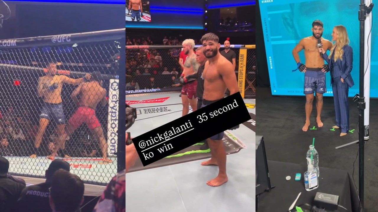 35 SECONDS OF PURE CHAOS! 💥 NICK GALANTI DROPS CARLOS PETRUZZELLA WITH A HUGE RIGHT HOOK AT DWCS
