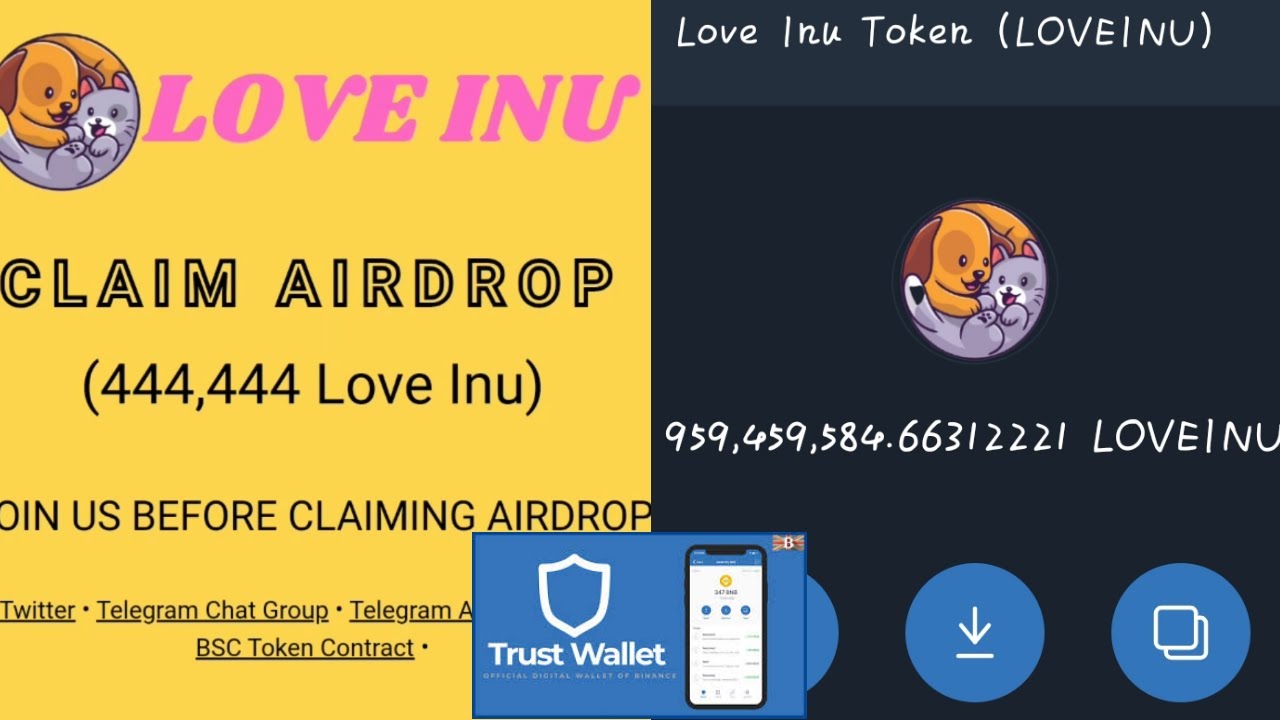 How To Claim 444,444 $LOVEINU Airdrop Token Now On Trust Wallet (2021 Trust Wallet Crypto Airdrop)