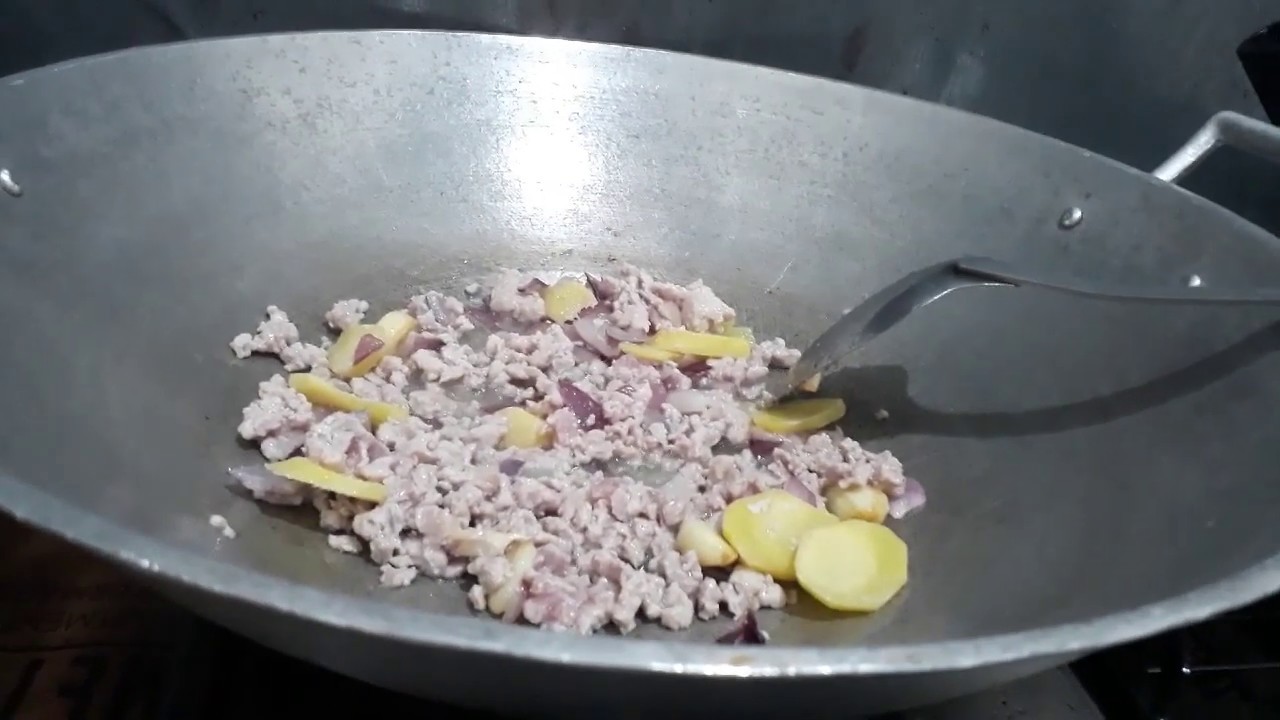 ADOBONG PUSO NG SAGING WITH PORK GINILING || PHILIPPINES