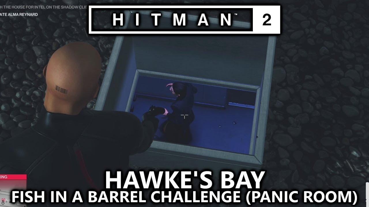Hitman 2 Hawke&rsquo;s Bay - Like Fish in a Barrel Challenge (Roof of Panic Room) - House Cleaning