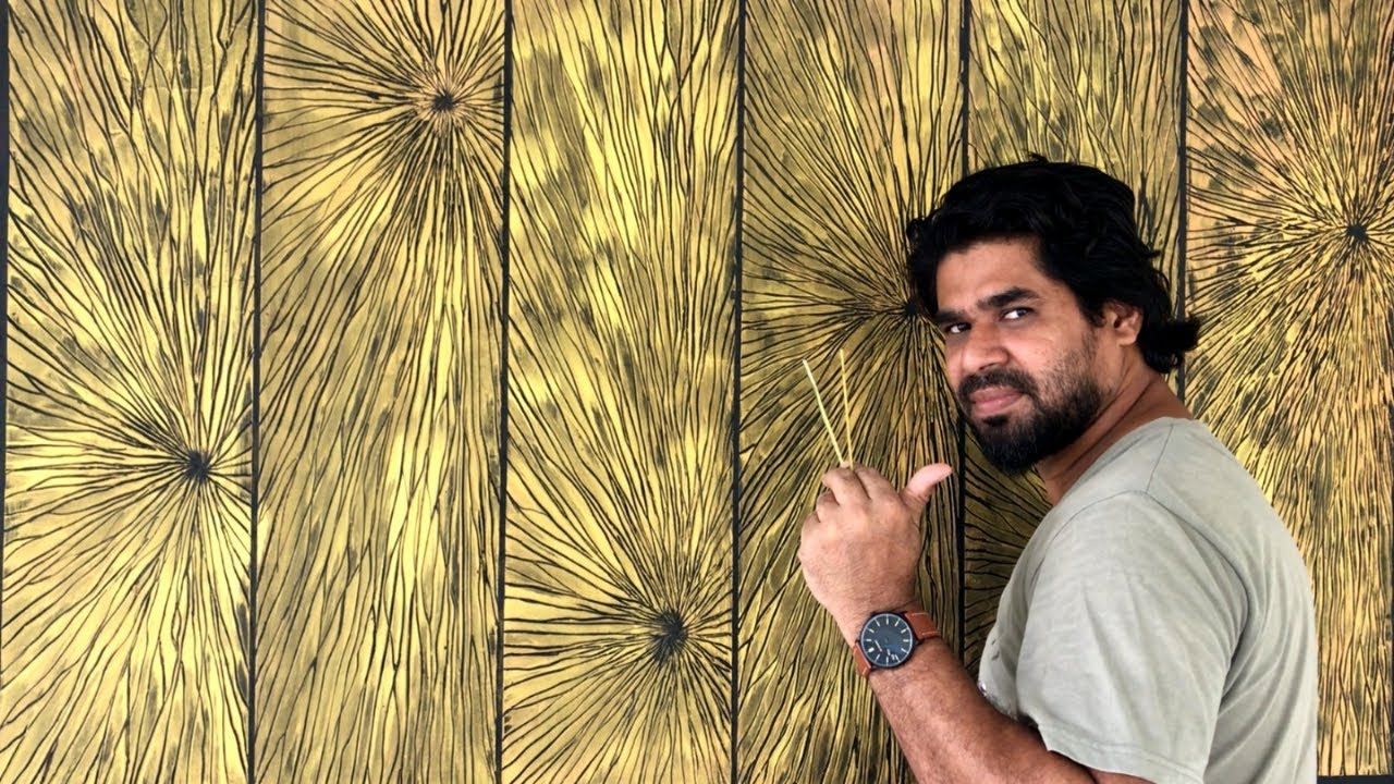 New Texture wall design | Easy texture Design | wall texture simple making