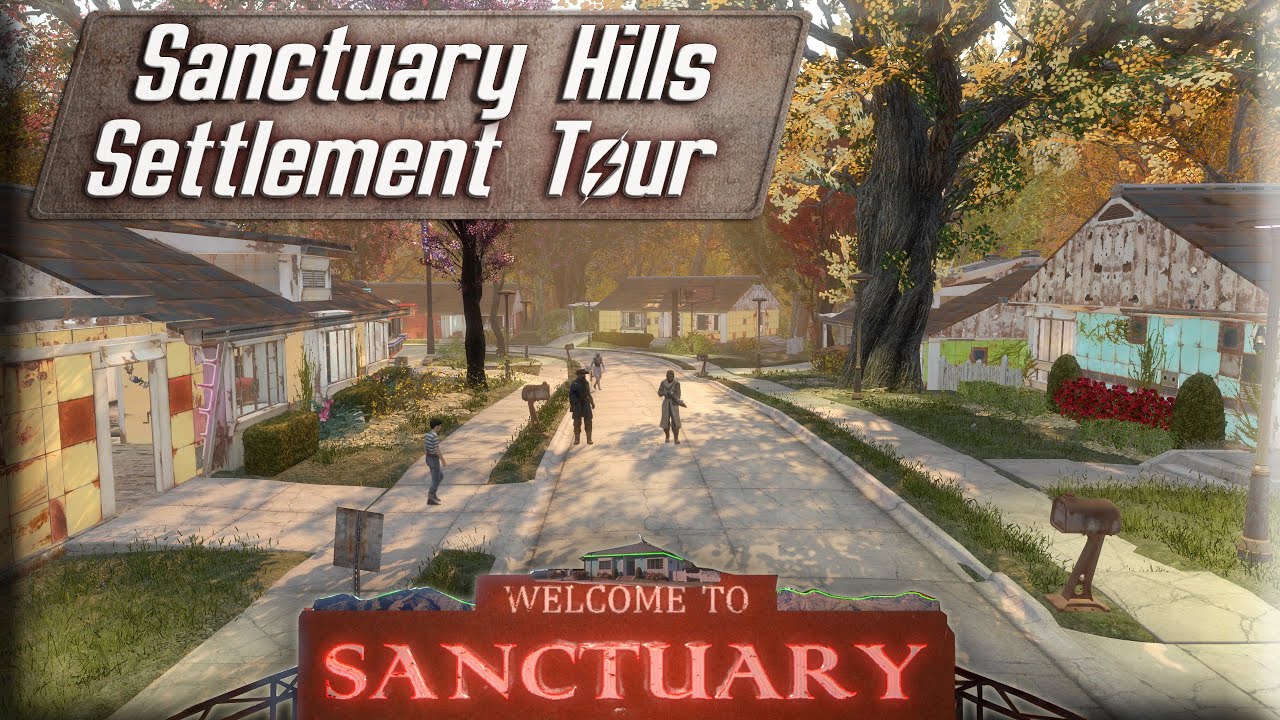 Fallout 4 Sanctuary Hills Settlement Tour