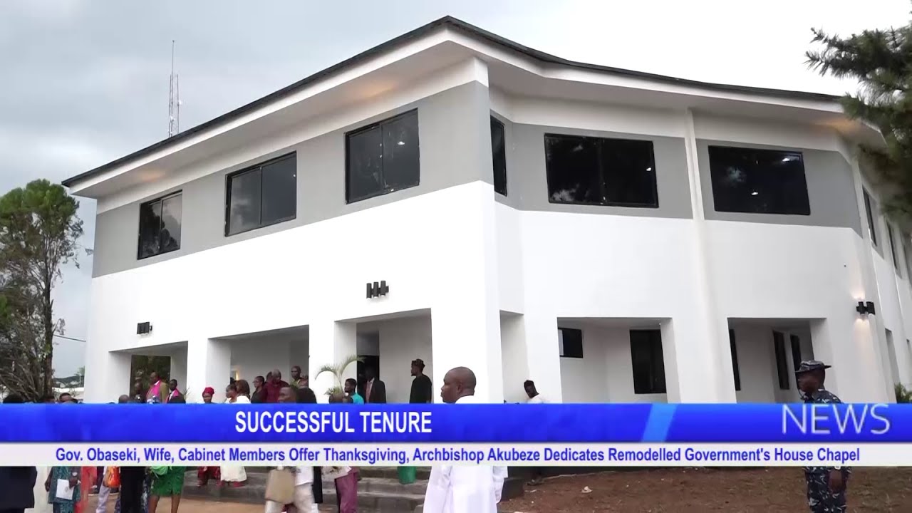 Archbishop Akubeze Dedicates Remodelled Government's House Chapel