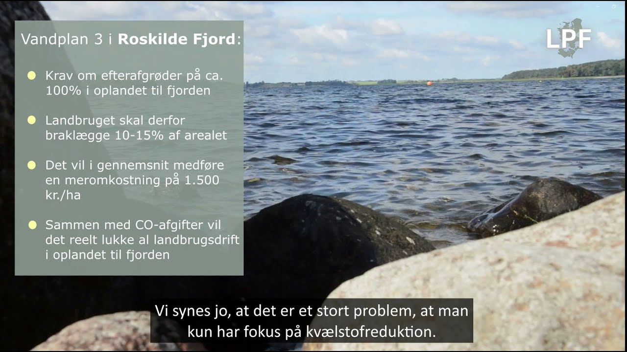 Problemer med Vandplaner til Roskilde Fjord | LandbrugsPolitisk Forum