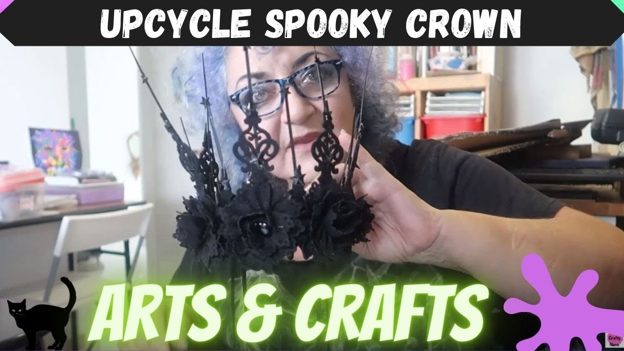 Up Cycle DIY Spooky Crown - Halloween - Black Queen