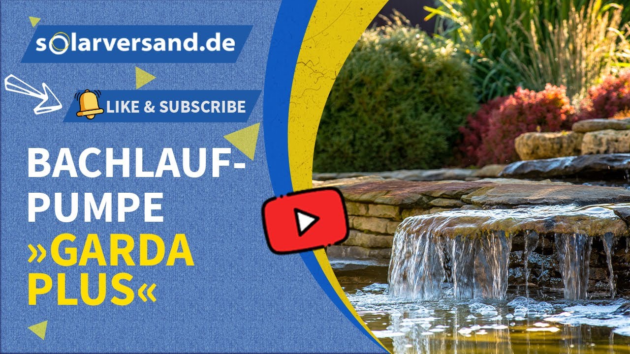 Solar Bachlaufpumpensystem Garda Plus
