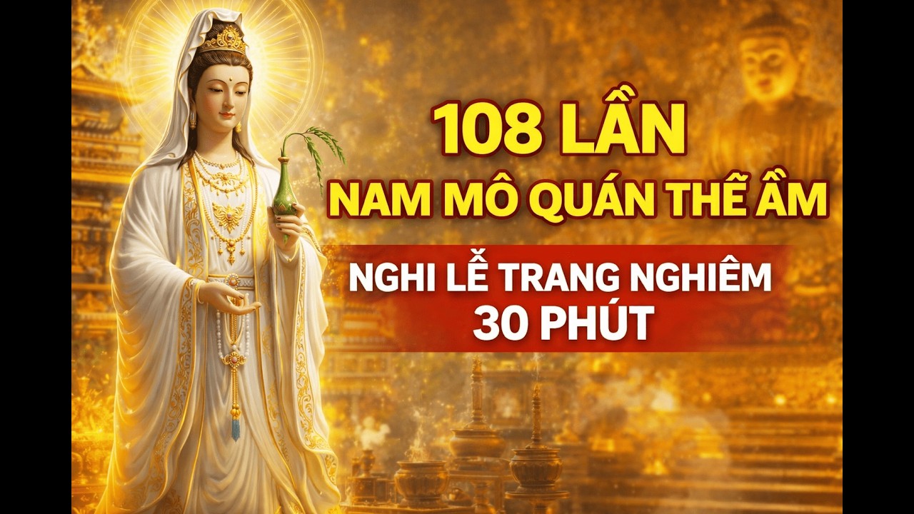 108 Lần Nam Mô Quán Thế Âm – Nghi Lễ Trang Nghiêm 30 Phút