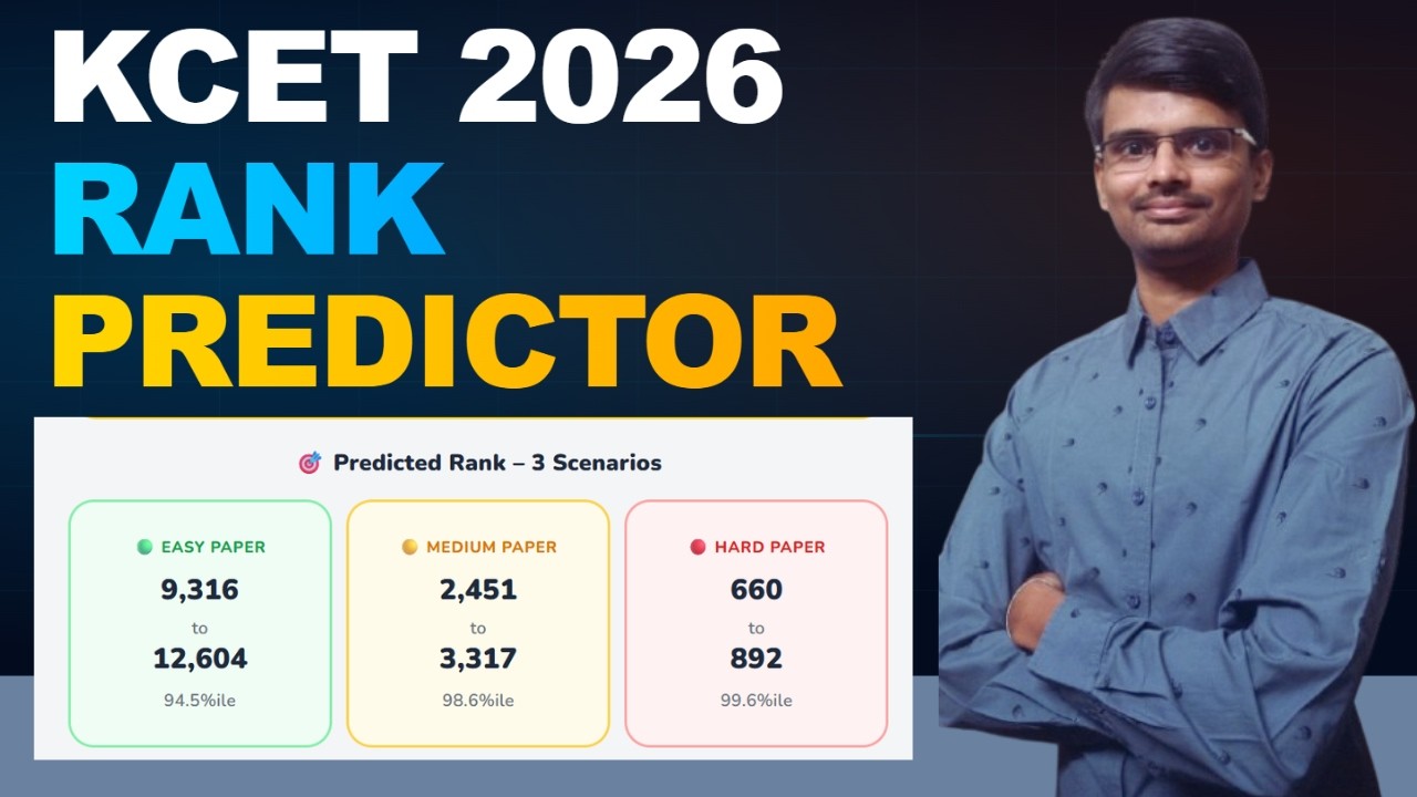KCET 2026 Rank Predictor 🔥 Check Your Rank in 5 Seconds!