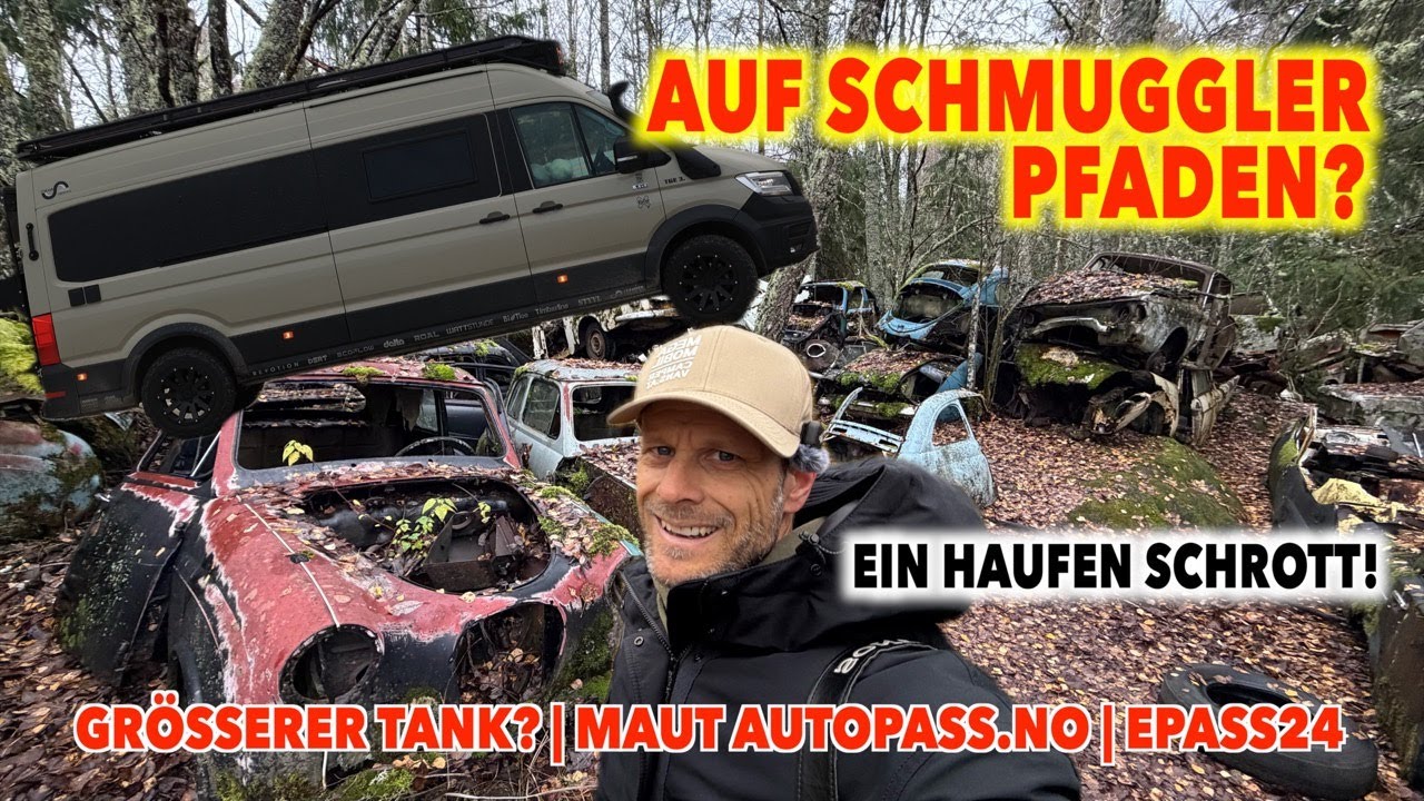 #1278 ALLES SCHROTT! UNTERWEGS AUF SCHMUGGLER PFADEN? Tiefer Wald: Autofriedhof | Schwenden/Norwegen
