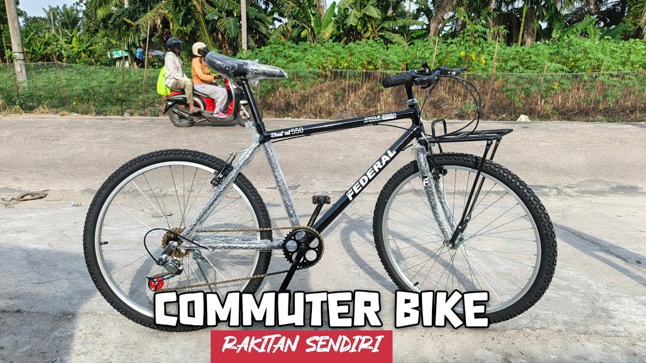 sepeda commuter bike hasil rakitan sendiri