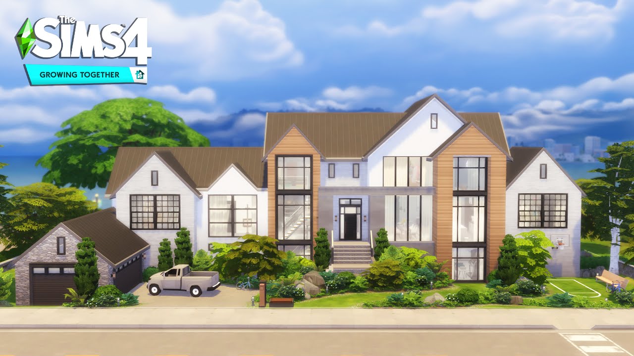 HUGE Family Home | The Sims 4: Growing Together | No CC | Stop Motion Build